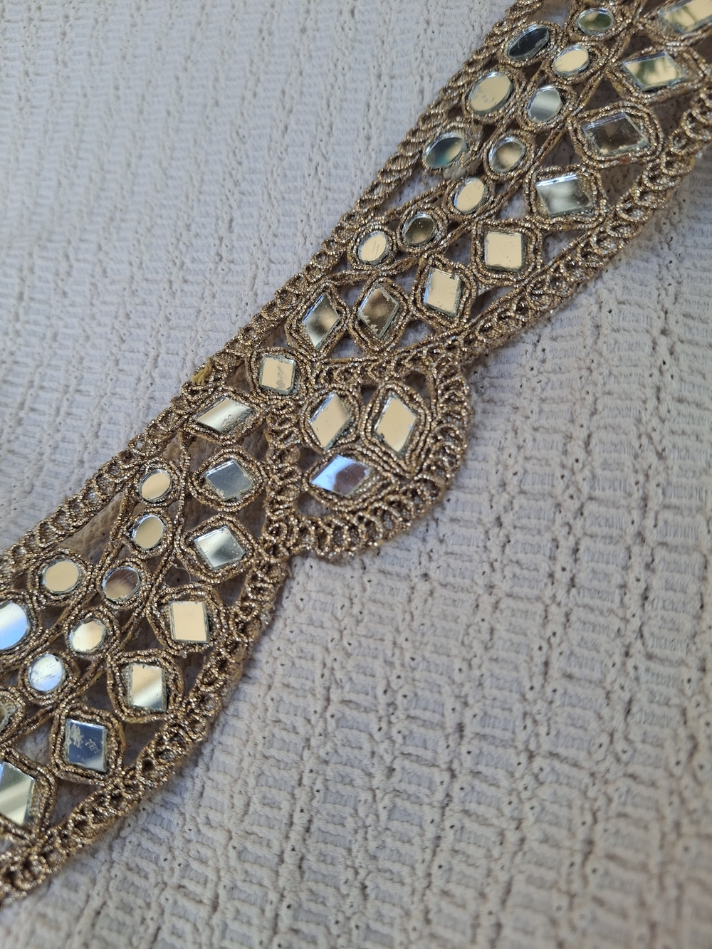 Handmade Boho Mirror Statement Choker Necklace Festival Wedding Rave Vacation - Picture 8 of 8